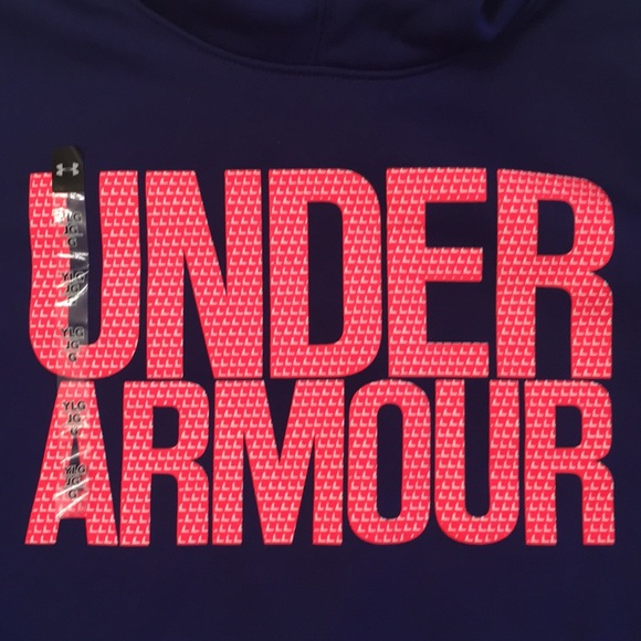 Under Armour Big Girls Fleece Youth Hoodie - Picture 5 of 8